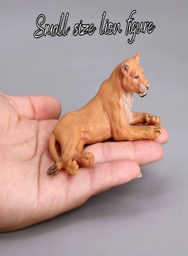 Mallexo لعبة مجسم أسد واقعي من ماليكسو للحياة البرية للأطفال، أسود جبلية برية أفريقية مصغرة، مجموعة ألعاب تعليمية وتدريبية للبنات والأولاد، أفضل هدية عيد ميلاد (قطعة واحدة) - Image 4